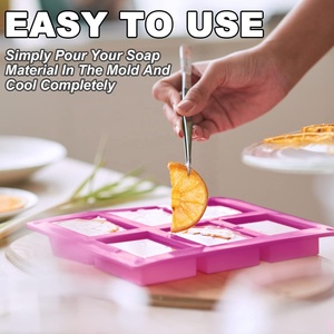 מפעל לוגו מותאם אישית moulds 3D עגול מלבני קרח קוביית מגש עוגת כלים עוגת שוקולד עובש סיליקון - Product Image 5