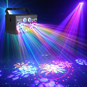Portable Sound Activated Strobe Lights Portable DJ Disco <strong>LED</strong> Bar Stage Laser Party Lights Projector Light with Remote <strong>Control</strong> - Product Image 5