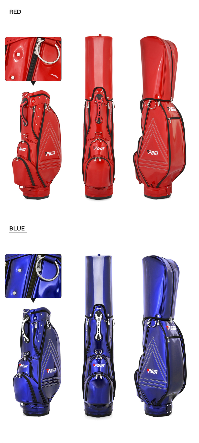 PGM wholesale 5 divider ladies golf cart bag blank custom waterproof