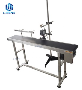 Ablaufdatum der automatischen Produktion QR-Code Chargen nummer Tinten strahl drucker Datums codierer Druck codier maschine mit Förderer - Product Image 1