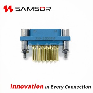 MIL-DTL-83513プラスチックシェルMicro-D J30シリーズ25コアストレート挿入PCB J30-25ZKN長方形ソケットコネクタ - Product Image 4
