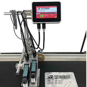 YAOMATEC 12.7MM 2 kafaları otomatik Online kodlama makinesi üretim tarihi kutusu kodlama makinesi BASKI MAKİNESİ TIJ yazıcı - Product Image 1
