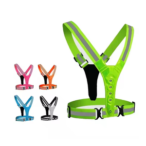 <strong>LED</strong> High Visibility <strong>Reflective</strong> Running Gear Rechargeable Light up Running Vest Belt for Walking Running Cycling - Product Image 2