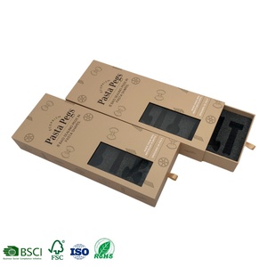 Recycelte Materialien Fenster Schublade Box für Pasta Nagellack Öl Hautpflege Serum zum Verschenken Verpackung Spot UV-Druck starr