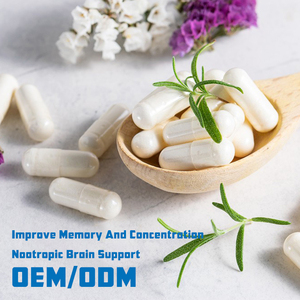 Suplemento cerebral personalizado para Focus de memoria, concentración y función cognitiva con vitamina B6 y B12, cápsulas nootrópicas