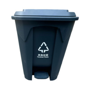 HDPE Plastic Pedal <strong>Garbage</strong> Bin 50L/80L/100L/120L/240L Capacity <strong>Built</strong>-<strong>In</strong> Structure with Wheels and Pedal Waste <strong>Container</strong>