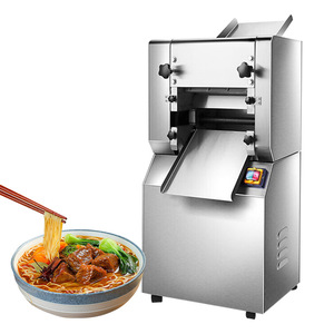 商用电动面团压片机。钢制面条饺子面条机，带可变滚筒和刀片 - Product Image 4