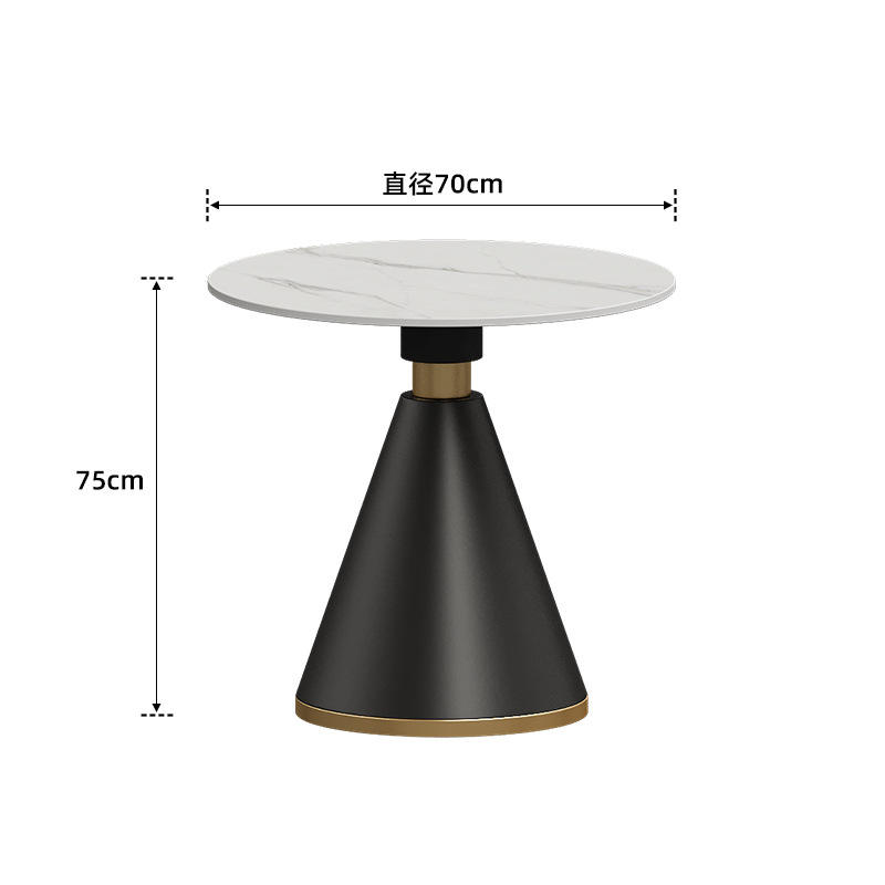 Table de réunion en dalle : diamètre 70 mm * hauteur 75 mm