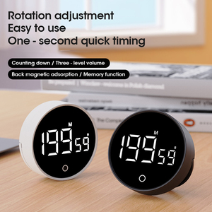 Pomodoro <strong>Timer</strong> Digital <strong>Timers</strong> Large Screen <strong>LED</strong> Magnetic for Kitchen in Classroom Fitness Cooking Study Easy for Children Elderly - Product Image 4