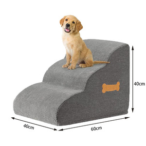 Kadife Pet merdiven yıkanabilir çıkarılabilir tırmanma merdiven köpekler ve kediler için kaymaz yuvarlak kanepe başucu yüksek eğimli yüzeyler için - Product Image 5
