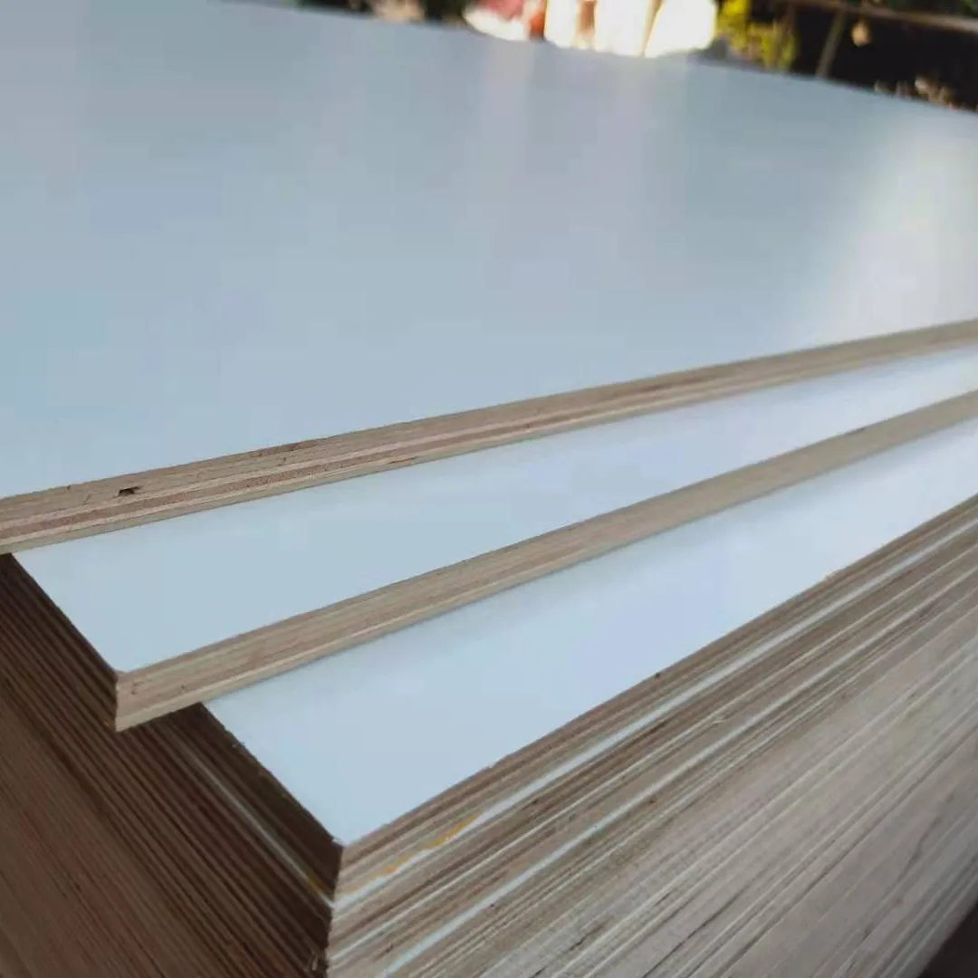 Madera contrachapada laminada de melamina, 8mm, Blanca