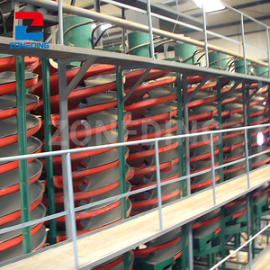 Separadores de tornillo Espiral Chute 1000Tpd Concentrador de mineral de oro Planta de producción de procesamiento - Product Image 3