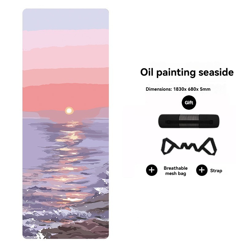 Oil painting by the seaside