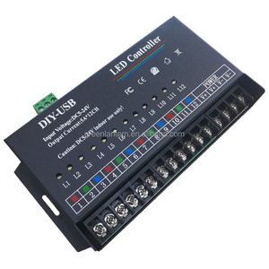 720W 12-weg DIY einzigen farbe bunte LED string licht modul licht bar programmierbare controller DIY-USB LED Controller