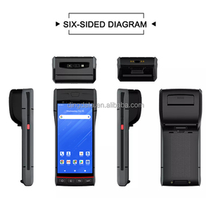 <strong>Barcode</strong> PDA With POS Terminal Printer High-definition Screen Handheld Pda <strong>Barcode</strong> Scanner With Removable Battery - Product Image 2