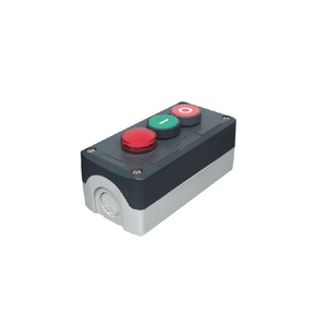 Scatola della stazione di controllo dell'interruttore a pulsante bianco grigio in plastica con foro a 2 pulsanti da 22mm - Product Image 5