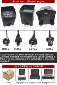 6 x18w rgbw rgbw מופעל תפאורות עבור שלב חתונה 150w ip65 לבן נטענת 6 1 מקרה טיסה