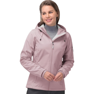 Women's Lightweight Softshell <strong>Jacket</strong> - Fleece Lined Windproof Waterproof Hooded Coat for Outdoor Hiking - Product Image 6