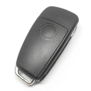 HU66 flip anahtar kılıfı ile yuvarlak logo yer ile anahtar boş a-udi 3 düğmeler modifiye itmeli anahtar - Product Image 4
