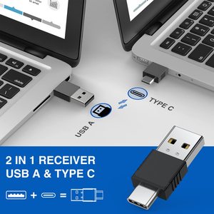 USB typc-c presentazione Clicker Air Mouse Control Wireless ricaricabile presentatore puntatore remoto PPT RF 2.4GZ Clicker PowerPoint - Product Image 3