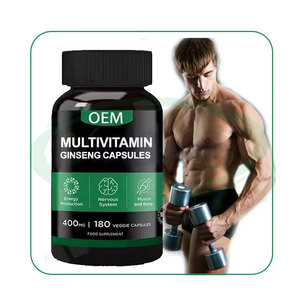 VitaSpring OEM Capsules de multivitamines et de ginseng Supplément énergétique pour la santé Capsules de ginseng multivitamines pour hommes - Product Image 1