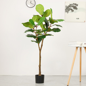 Most Popular in <strong>USA</strong> Real Touch Lyrata <strong>Tree</strong> Artificial Elatica Fake Plant in Pot Artifical Ficus - Product Image 1