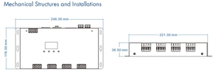 D12A 12 Kanal * 5A RGB RGBW DMX512 & RDM Decoder DMX Master OLED Digital anzeige PWM Controller