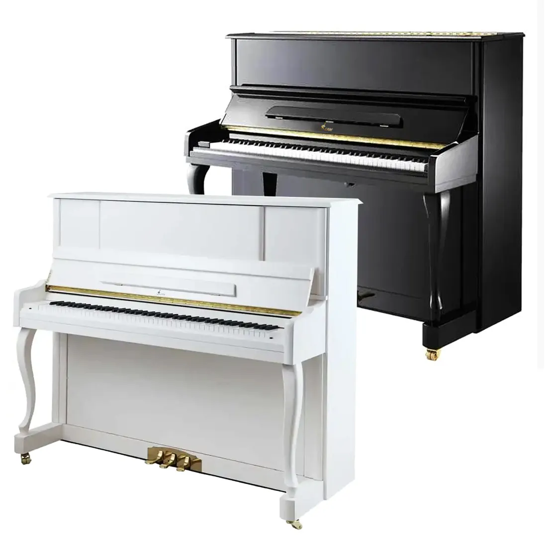 SLADE Factory Wholesale Prices Professional Household 88 Keys Gravity Hammer Mechanical Acoustic Black White Piano Upright Piano