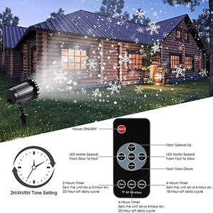 IP65 Outdoor wasserdichte Garten lampe Schneefall Projektor Weihnachten Schneeflocke Laserlicht Sonos Beam