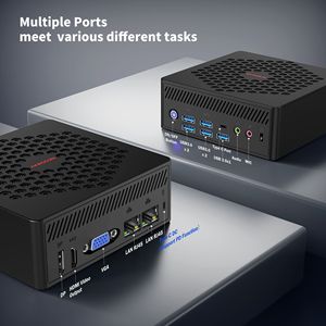 คอมพิวเตอร์ขนาดเล็กโปรเซสเซอร์12คอร์แสดงผล HD-MI ดีไซน์กะทัดรัดมินิพีซีขนาดเล็ก - Product Image 6