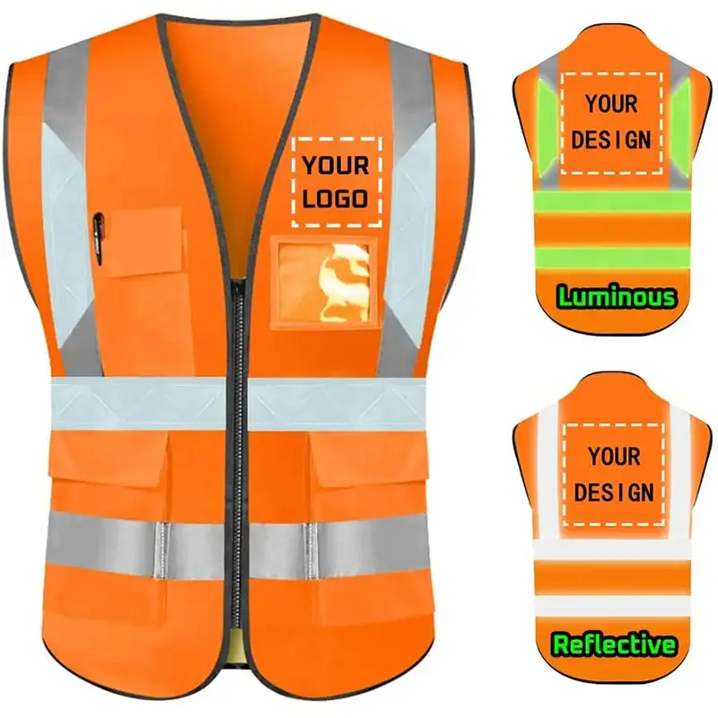 High vis reflective safety vest construction apparel safety clothing high visibility vest safety apparel