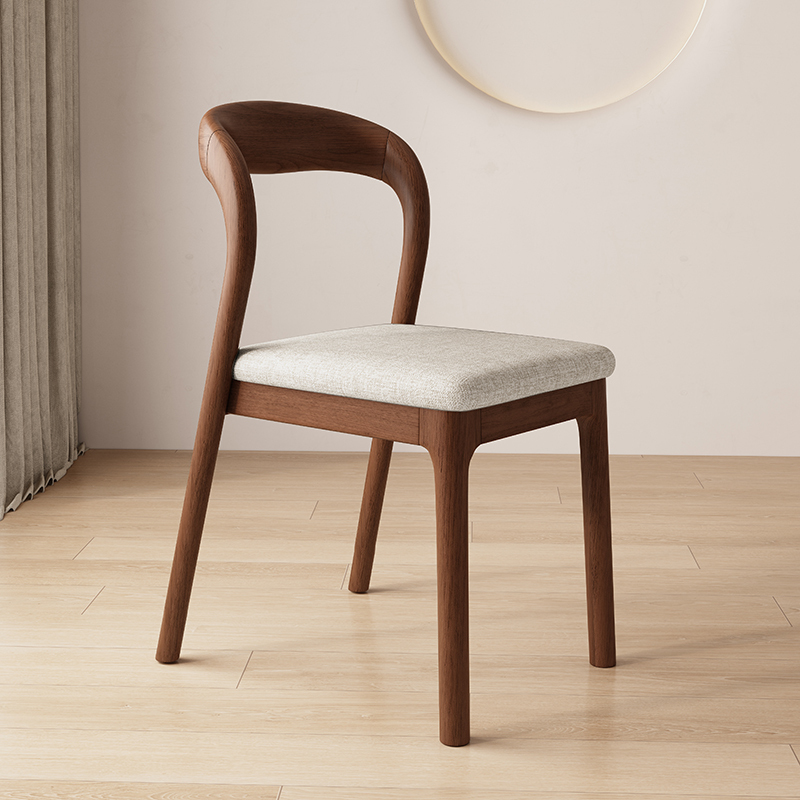 Walnut + beige cloth