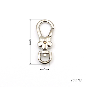 Handbags Clasps Handle Flower Lobster Zinc Alloy Clasps <strong>Swivel</strong> Trigger Clip Snap Hook Bag Key - Product Image 1