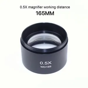 Lente de objetivo auxiliar para microscopio, aumento de 0,5X/0,7X, a prueba de aceite, a prueba de polvo, fuente de luz LED, distancia extendida para óptica - Product Image 2