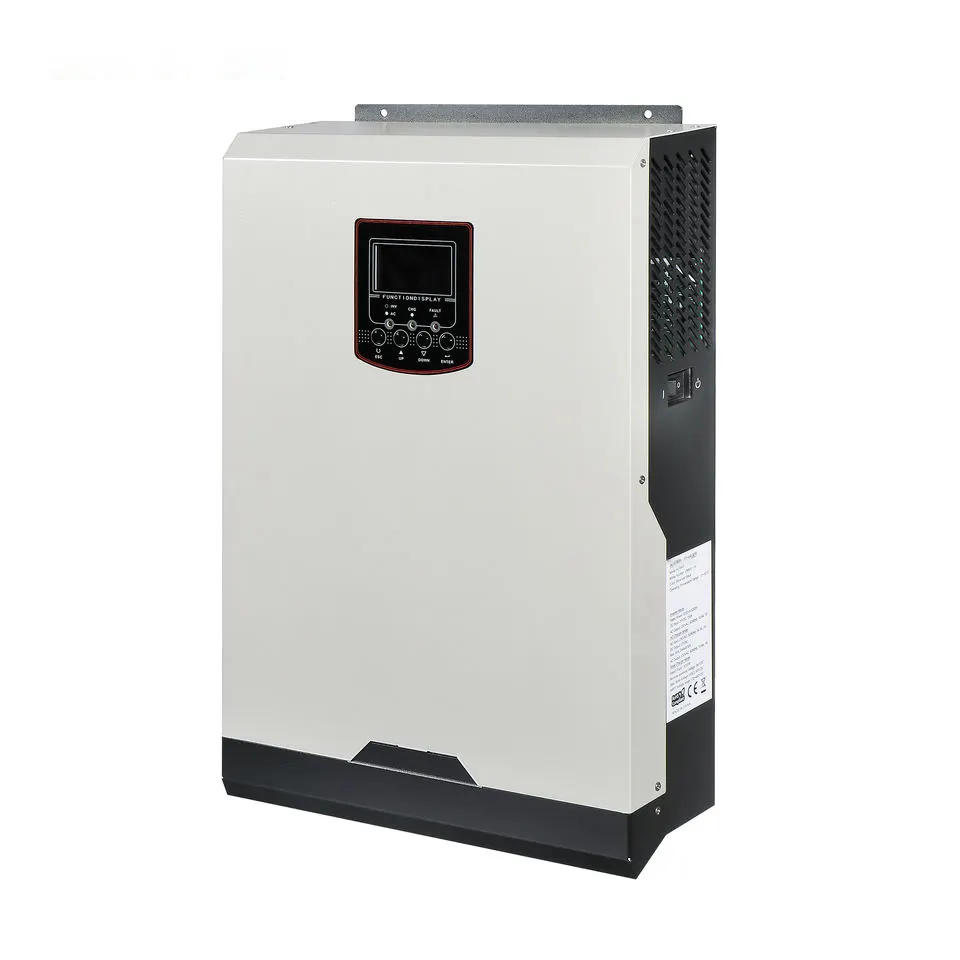 Pure Sinus Hybride Zonne-Energie Omvormer 3kva 24V 50a Pwm Single Output 230vac Met Goede Prijs Hoge Kwaliteit Batterij Zonne-Energie Omvormer