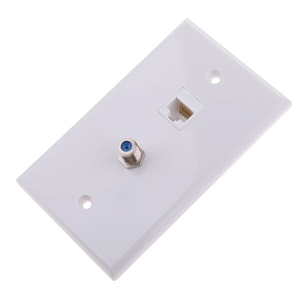 SETO RJ45 Del Computer Piastra A Muro Con Coassiale F Tipo di Rete Ethernet Face Plate Presa Presa A Muro Pannello - Product Image 2
