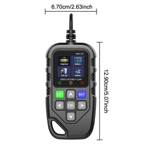 1,8-Zoll-16-poliger mehrsprachiger OBD2-Codeleser Arbeiten für alle Autos Auto-Auto diagnose werkzeug Klar-/Lösch codes OBDII-Scanner test - Product Image 5