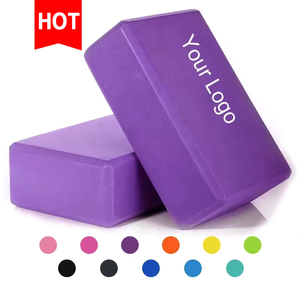 Özel yüksek yoğunluklu renkli Eva köpük mavi Yoga blokları toplu egzersiz ekipmanları vücut geliştirme denge egzersiz tuğla sağlar - Product Image 3
