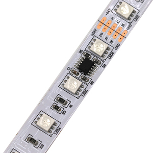 High Quality 3 Years Warranty Color Changeable 60 <strong>LEDs</strong> 14.4W 24VDC Built-in IC <strong>DMX</strong> 512 5050 RGB <strong>LED</strong> Strips - Product Image 1