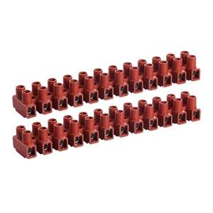 BELEKS 12-Way Brass <strong>Terminal</strong> <strong>Block</strong> 750V 32A Screw <strong>Fixed</strong> Extended Creepage Distance with Protective Housing - Product Image 5