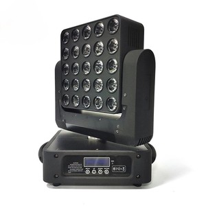 แผงไฟ LED เมทริกซ์เคลื่อนที่แบบไร้ขีดจำกัด25ชิ้น10W RGBW 4 in 1 LEDs DMX Matrix - Product Image 4