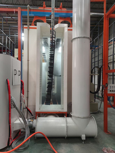 Cabina di rivestimento in polvere di grande capacità estesa-altezza verticale spazio alto-componenti doppia funzione come forno di indurimento e asciugatura - Product Image 6