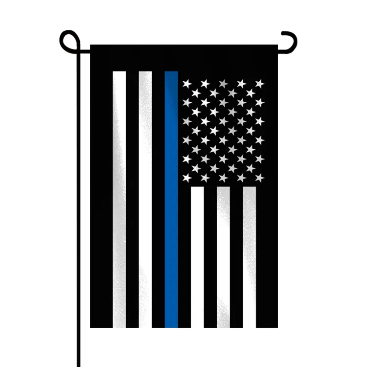Personalizzato sottile blu americano 12*18 pollici Double Sided Banner Yard Flag Home Banner Lawn Outdoor Flags Decoration