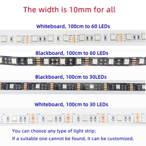 24 tuşlu kızılötesi uzaktan kumanda ile AA pilli LED şerit ışık 10mm 5V SMD5050 RGB renk değişimi Smartphone App kontrolü - Product Image 5