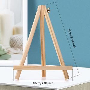 Bán Buôn 18*24Cm Gỗ Hiển Thị Giá Vẽ Thông Tự Nhiên Gỗ Tripod Giá Vẽ Tranh Ảnh Hiển Thị Bằng Gỗ Giá Vẽ Đứng - Product Image 2