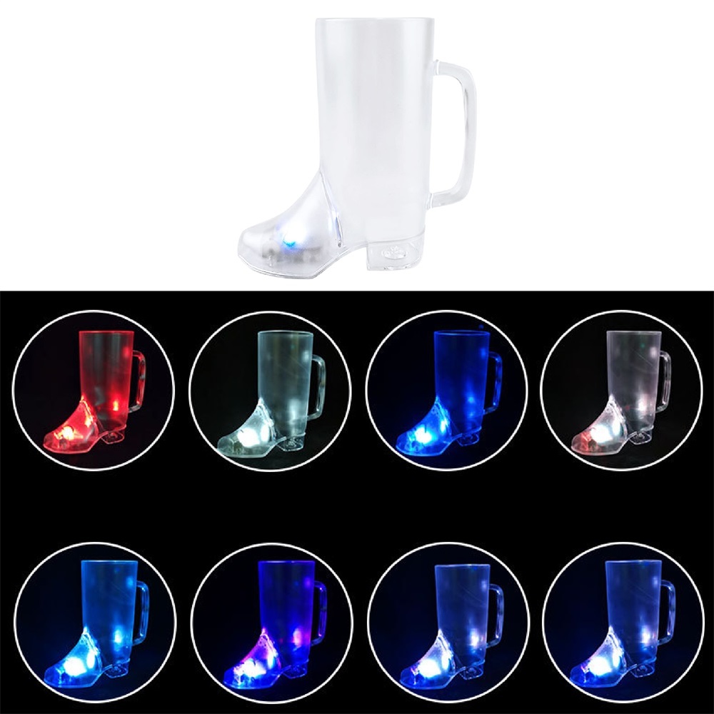 Vaso de fiesta con forma de bota LED personalizado al por mayor