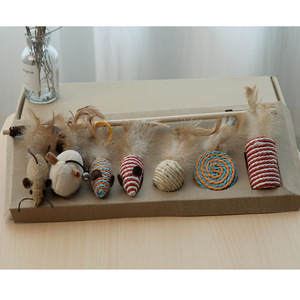 Small Fish Wooden Rod Cat Teaser Refill Stick Cat <strong>Toys</strong> Teaser <strong>Mouse</strong> 7 Pcs a Set - Product Image 4