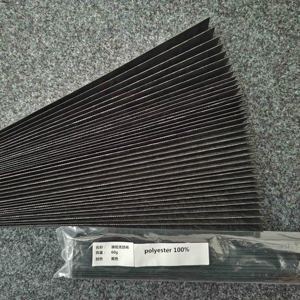 Dahili siyah dokunmamış kumaş gölge dikey desen gölge günlük kullanım için iğne deliği tekniği ile basit tarzı - Product Image 3