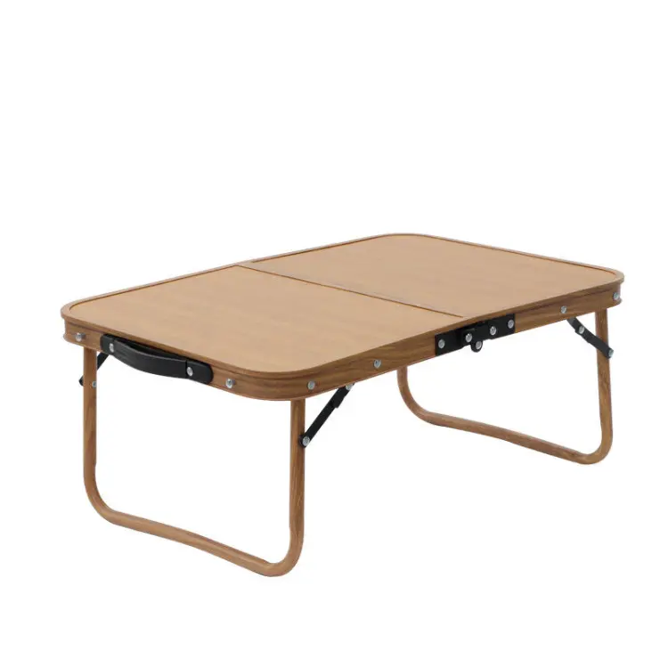 طاولة تخييم محمولة HWZZ-10 لخارج المنزل قابلة للطي مصنوعة من خشب متين متين متين من حبوب الألومنيوم