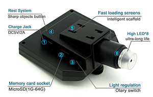 600x数字显微镜，用于PCB检查HD 3.6MP CCD 8 LED 4.3 OLED显示屏 - Product Image 5